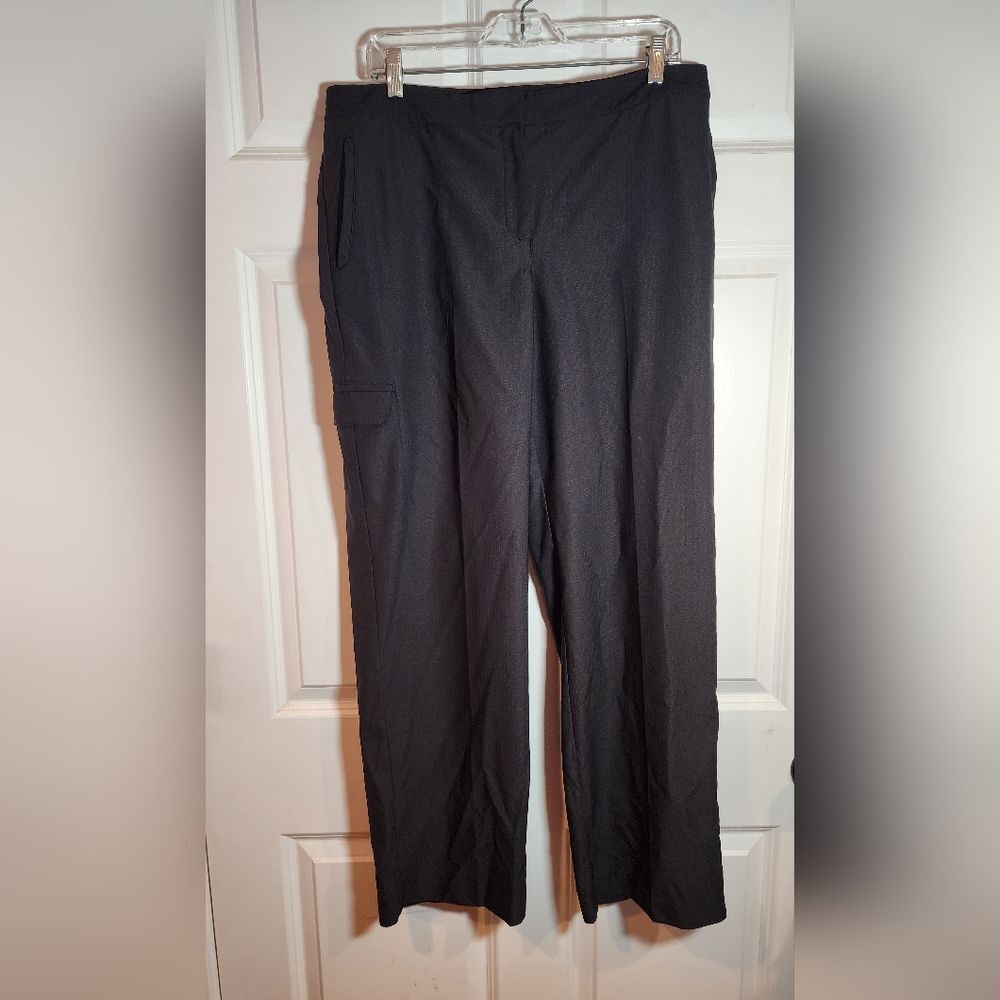 Izod PerformX Cool FX Black Straight Leg Golf Pants Size 12